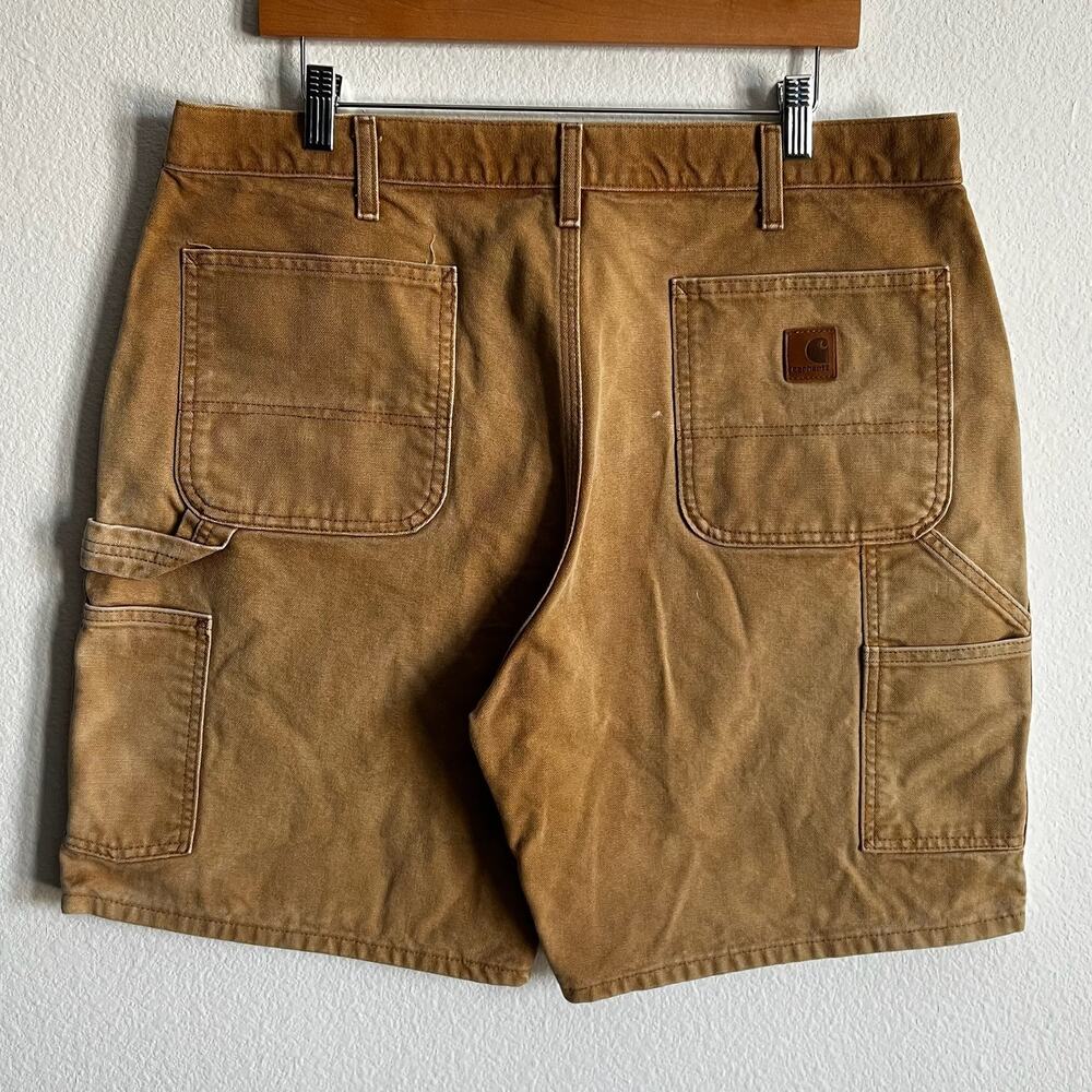 Carhartt B25 BRN faded brown work wear carpenter shorts